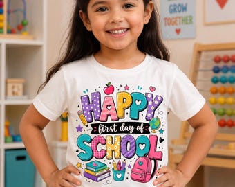 Feliz primer día de clases PNG, Lápiz de profesor PNG, Profesor retro PNG, Garabatos brillantes de profesor, Vuelta al cole PNG, Descarga digital