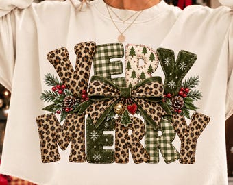 Very Merry pNG BUNDLE,Neutral Christmas PNG,Vintage ChristmasShirt Design,Christmas Bow PNG,Rustic Holiday Sublimation,Mismatched Letter png