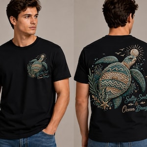Zeeschildpad hibiscus bloemsublimatie, retro blauwgroen schildpadontwerp, tropische hemelse oceaankunst, zomerontwerp, zoute zeebries png