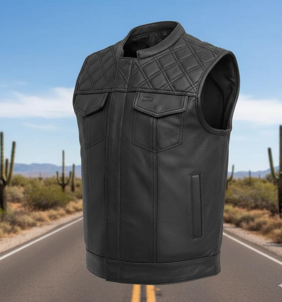 biker vest bulletproof leather motorcycle jacket