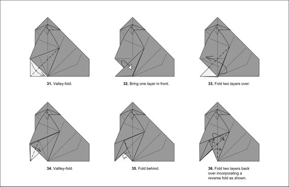 Origami Wolf Diagrams