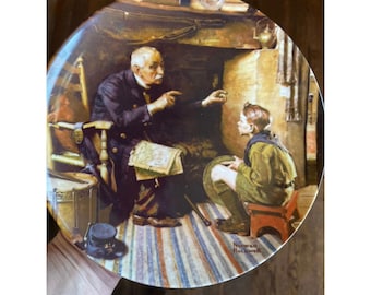 Norman Rockwell The veteran Plate knowles 1988 Limited Edition Vintage