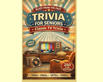 Senior Activity Director Trivia Game Large Print Printable for Groups and Care Homes