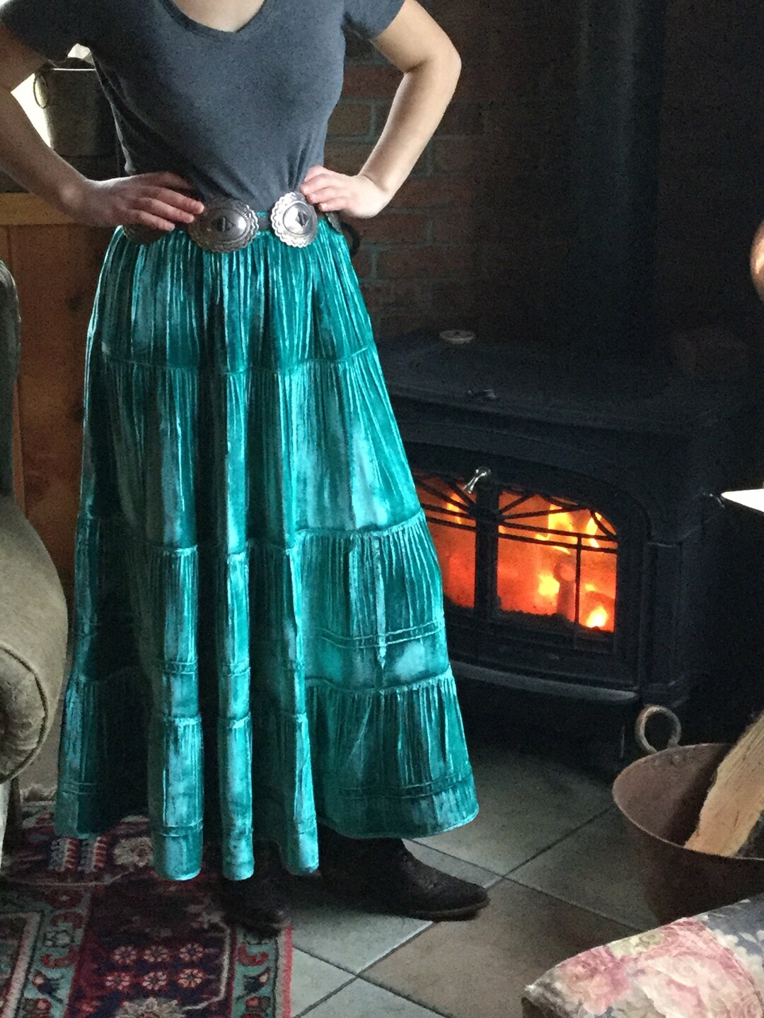 スカート vintage velvet maxi skirt Women Velvet Skirt, Maxi Skirt, Vintage Skirt, A-line