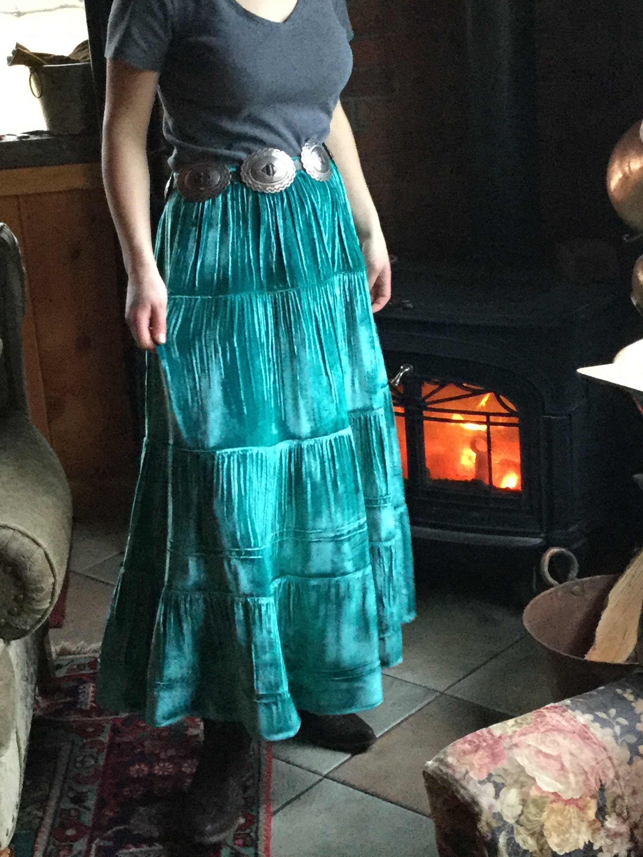 【COLOR iN ID】Velvet long shirring skirt Amazon.com: L'VOW Women's Leopard Skirt High Waist Animal
