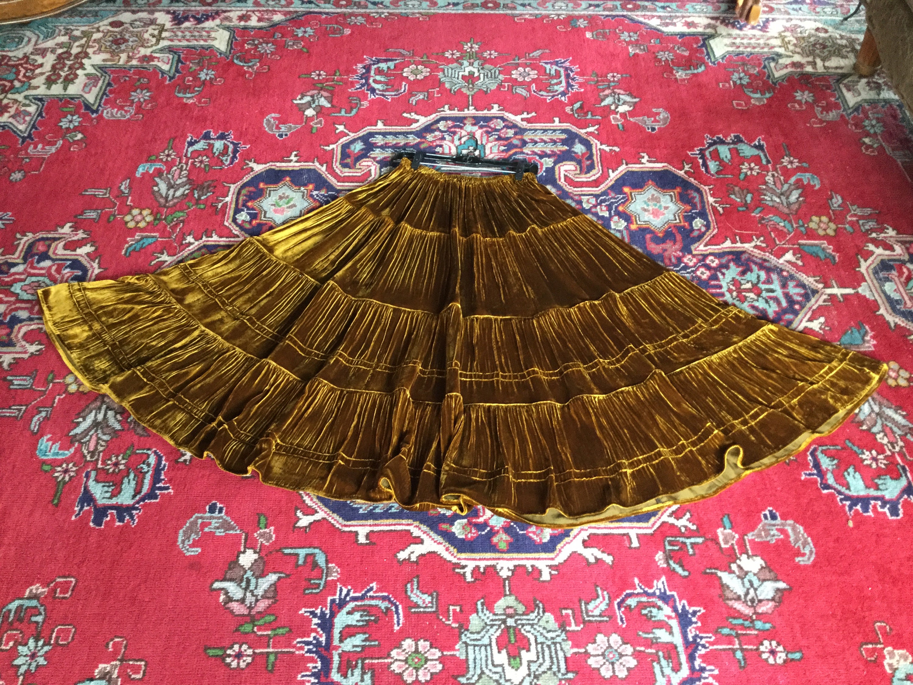 Velvet skirt indian cheap