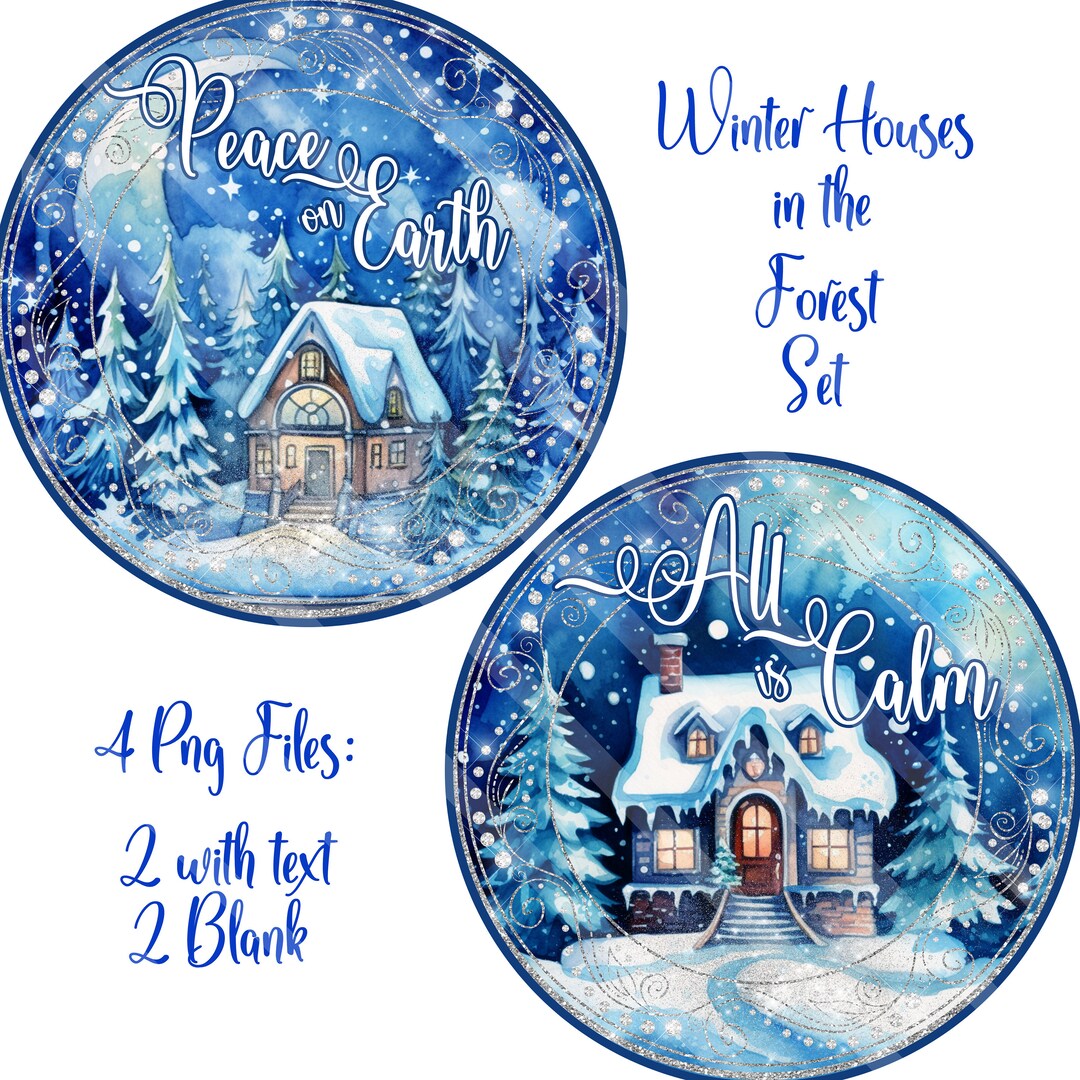 Christmas Printable Door Sign Designs, Sublimation Graphics, Ornament ...