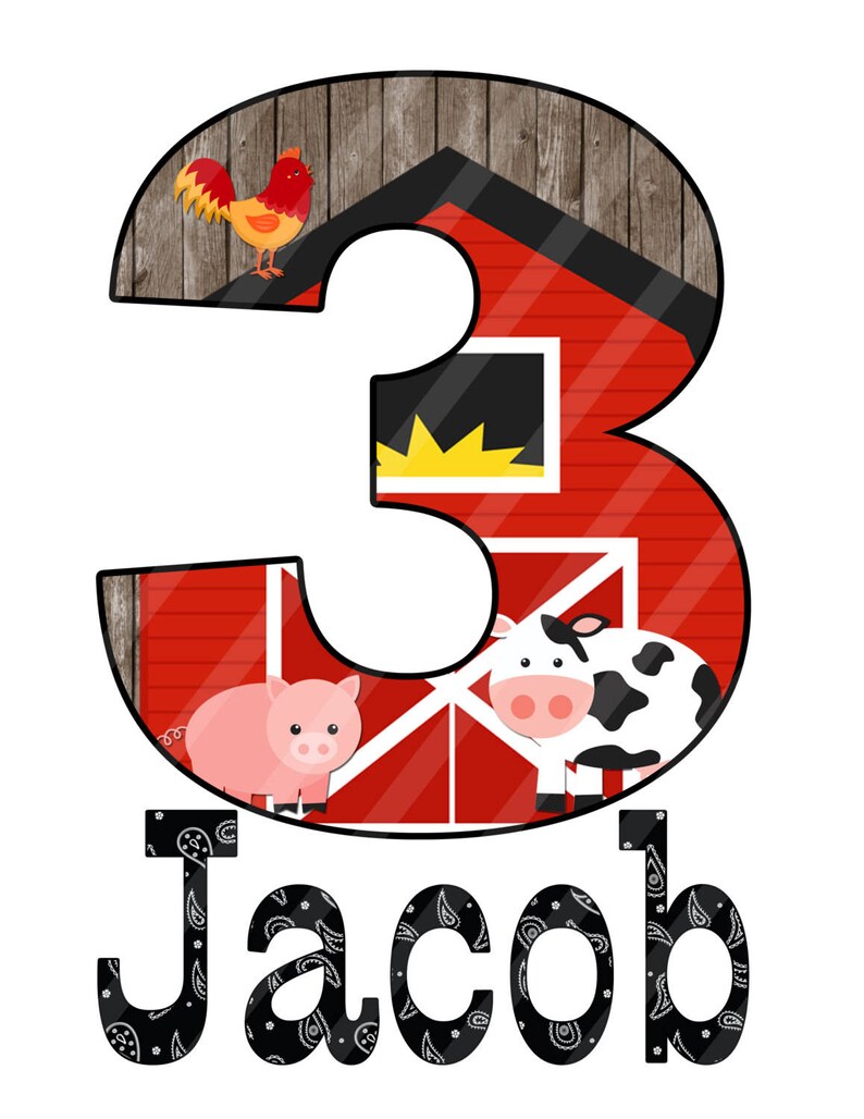 Farm Birthday Birthday Printables Farm Printables Farm | Etsy