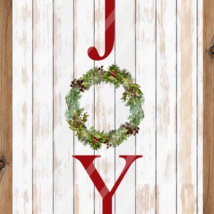 Christmas Printable JOY Christmas Joy Christmas Art - Etsy