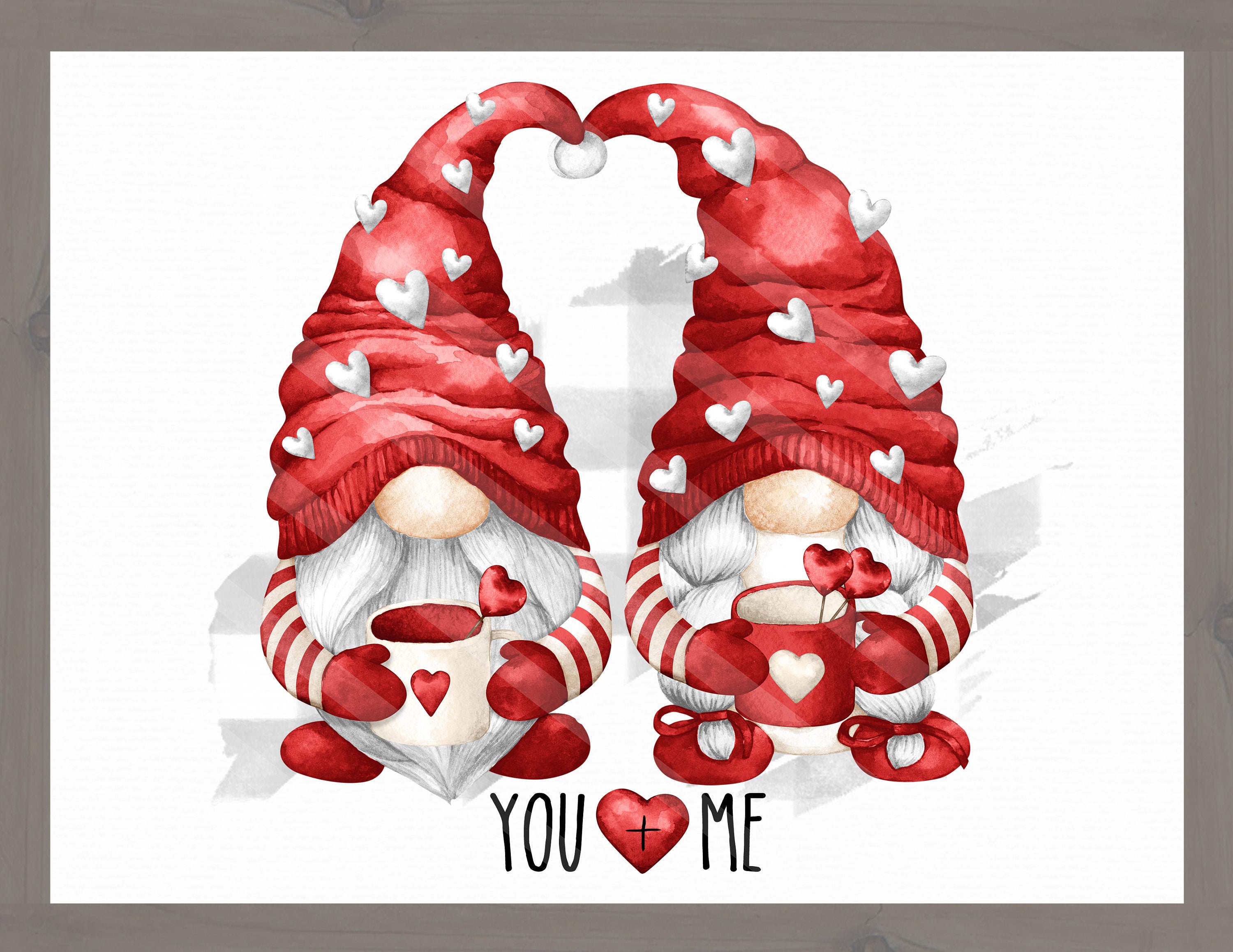 Gnomes Background Valentine's Day ADD-ON Layer Digital Stencil Design –  Stencil Expressions