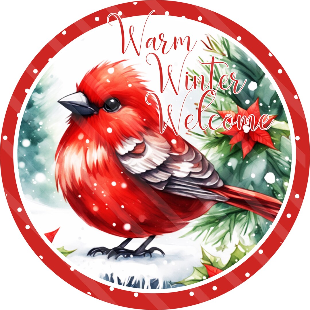 Christmas Red Bird Printable Free