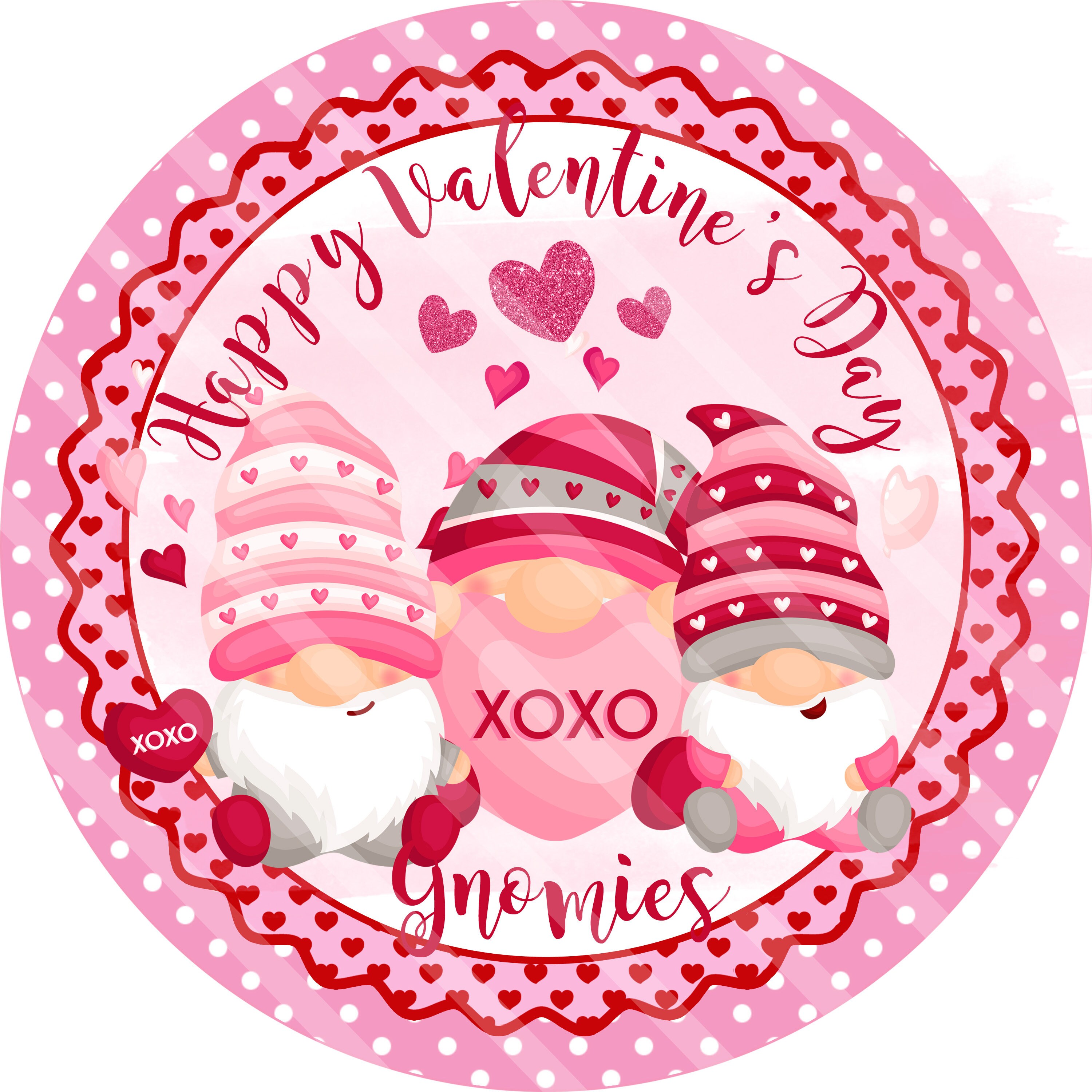 Circular Gnome Sublimation Kit - Perfect for Valentines Day