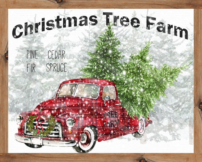 Tree Farm Printable Christmas Printable Digital Download - Etsy