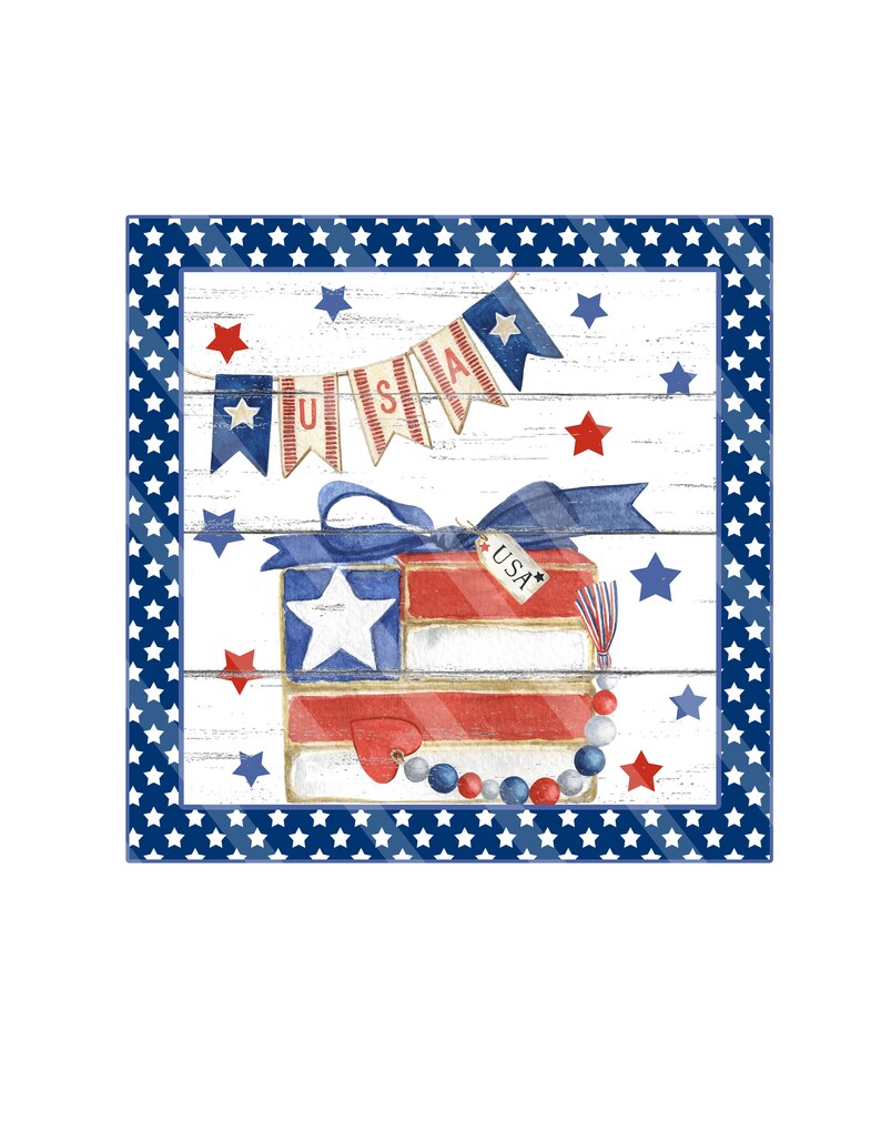 Americana Patriotic Printables Mini Signs 4 Styles 6 | Etsy