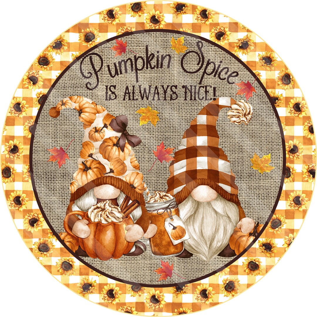 Pumpkin Spice Gnomes Sublimation Graphic Printable Wall Art - Etsy