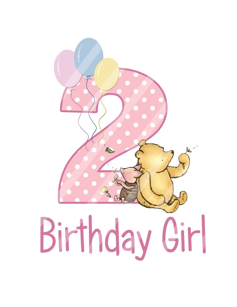 Klassische Winnie die Pooh Dots Baby 2. Geburtstag Mädchen Etsy