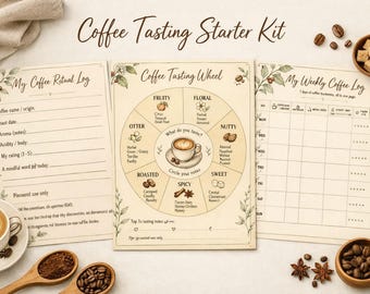 コーヒーテイスティング入門キット｜マインドフルなコーヒー抽出のための印刷可能なコーヒーセット