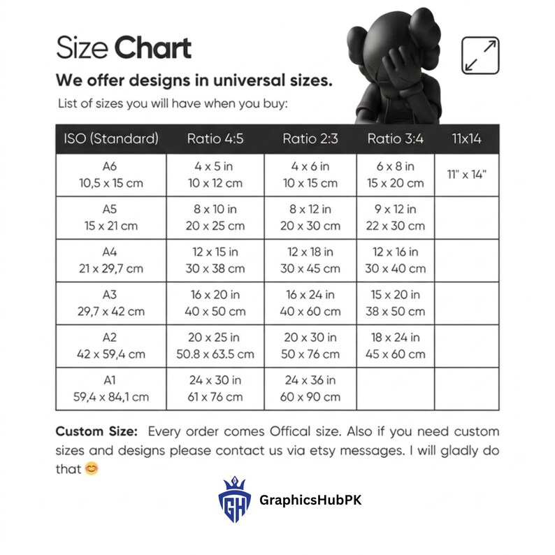 KAWS Figure Poster Set of 3 - Hypebeast Room Decor, Dopamine Wall Art (Digital Download) KPS3 image 9