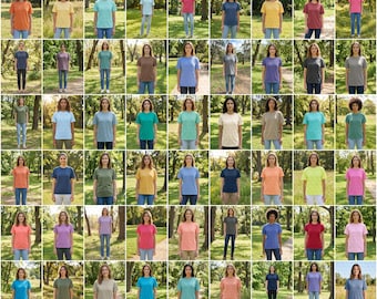 Paquete de maquetas de camisetas Comfort Colors 1717 / Los 67 colores (Descarga digital)