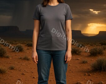 Storm Bella+Canvas 3001 Mockup Bundle | Mens Womens T-Shirt Mockups (Digital Download)