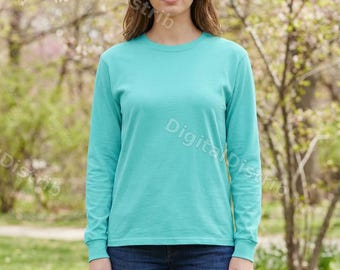 Paquete de maquetas de camisetas Lagoon Blue Comfort Colors (descarga digital)