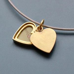 romantic golden love locket for one photo image 3