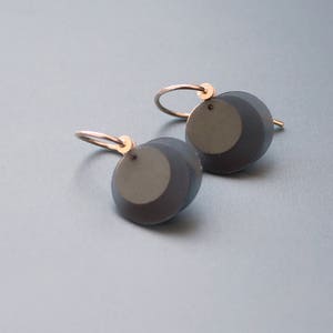 Gray Earrings in Sterling Silver Dangle Earrings image 3