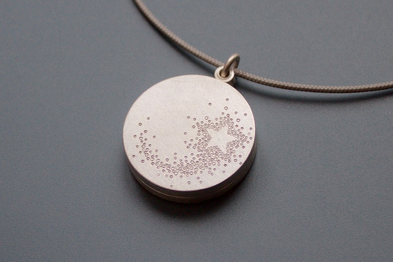 unique picture locket with a shooting star in sterling silver image 4