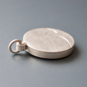 unique initial locket for one photo in sterling silver photo locket image 4
