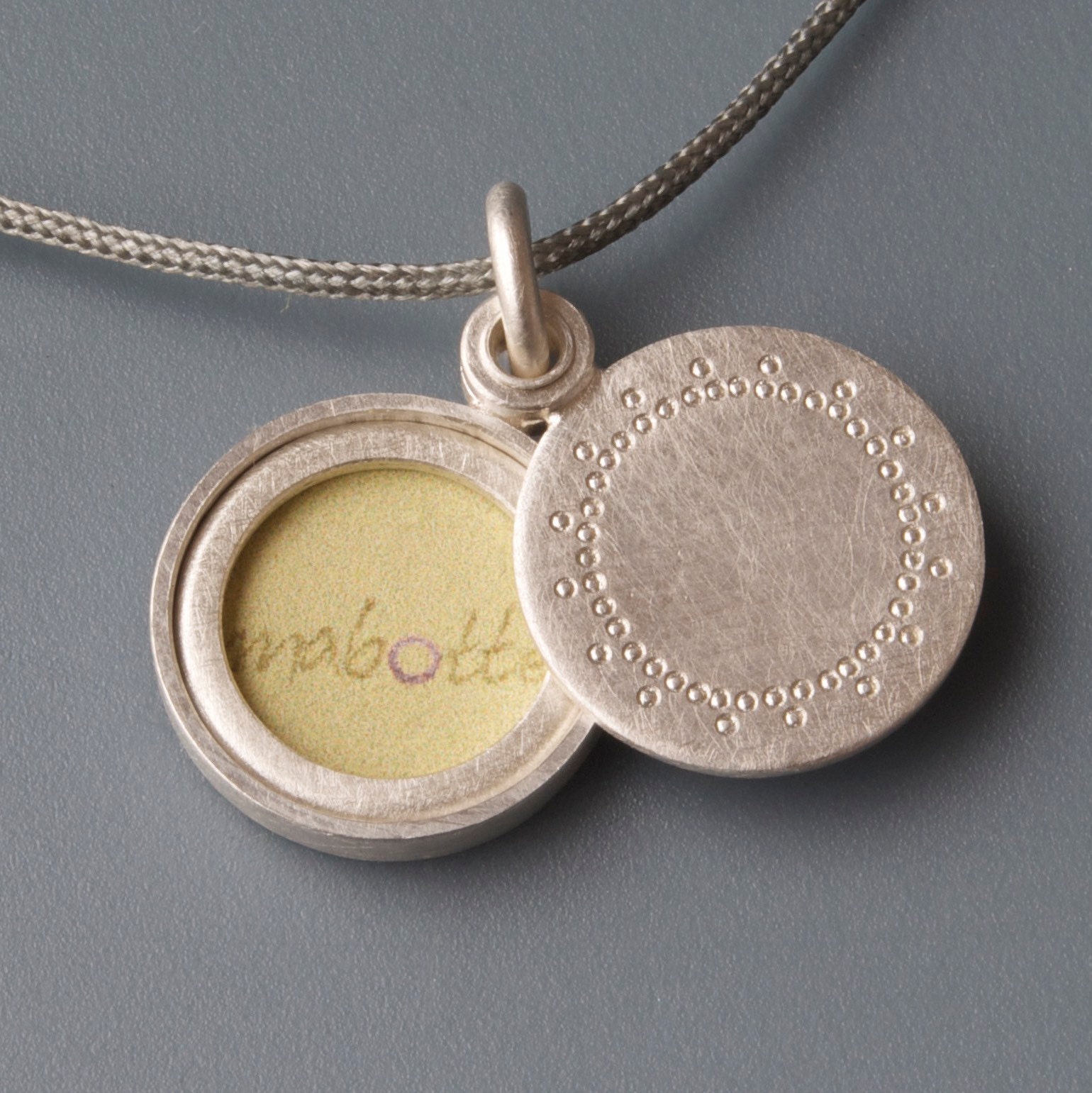 Small Silver Photo Locket With Dainty Lace Design - Etsy