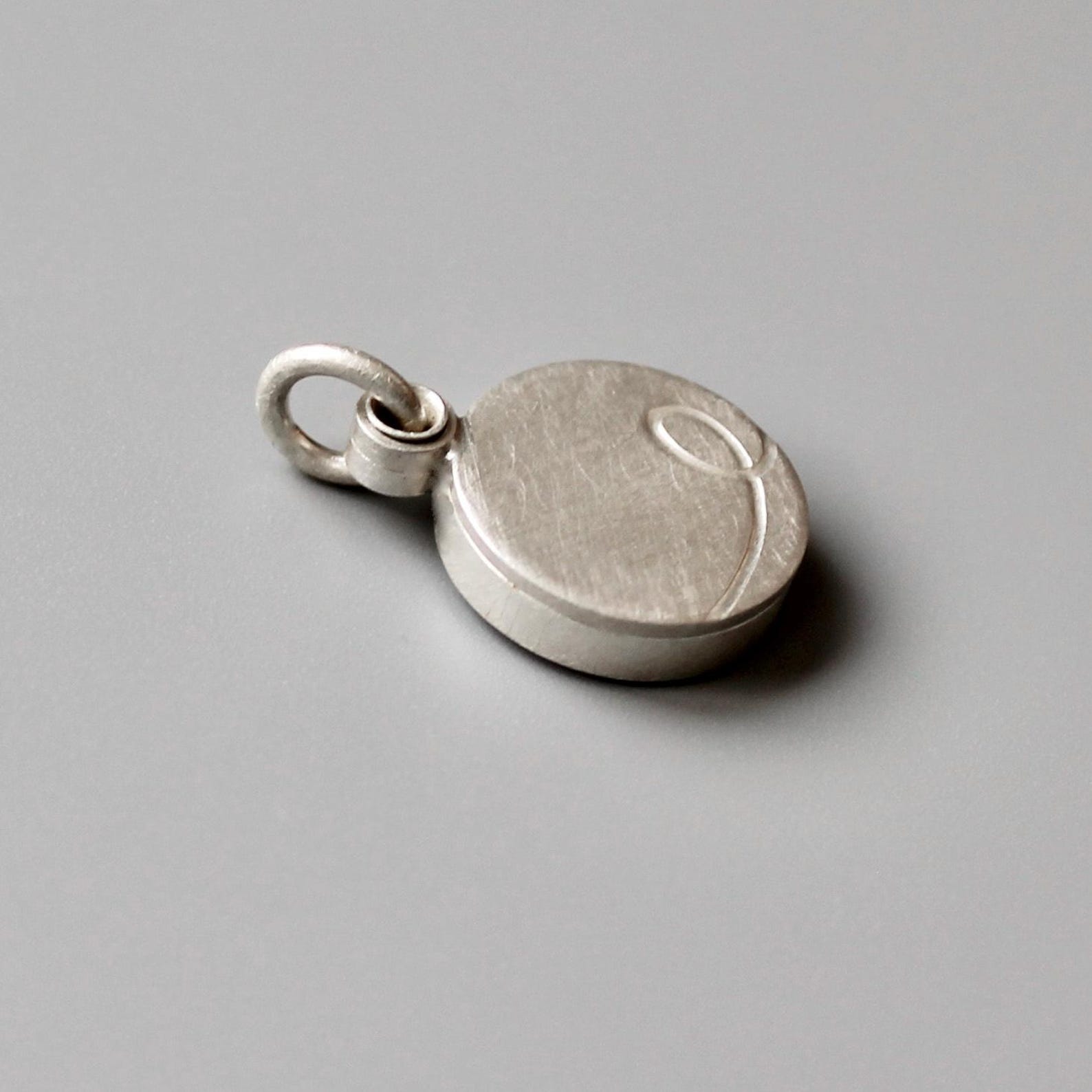 Custom Initial Locket for a Small Picture in Sterling Silver - Etsy UK