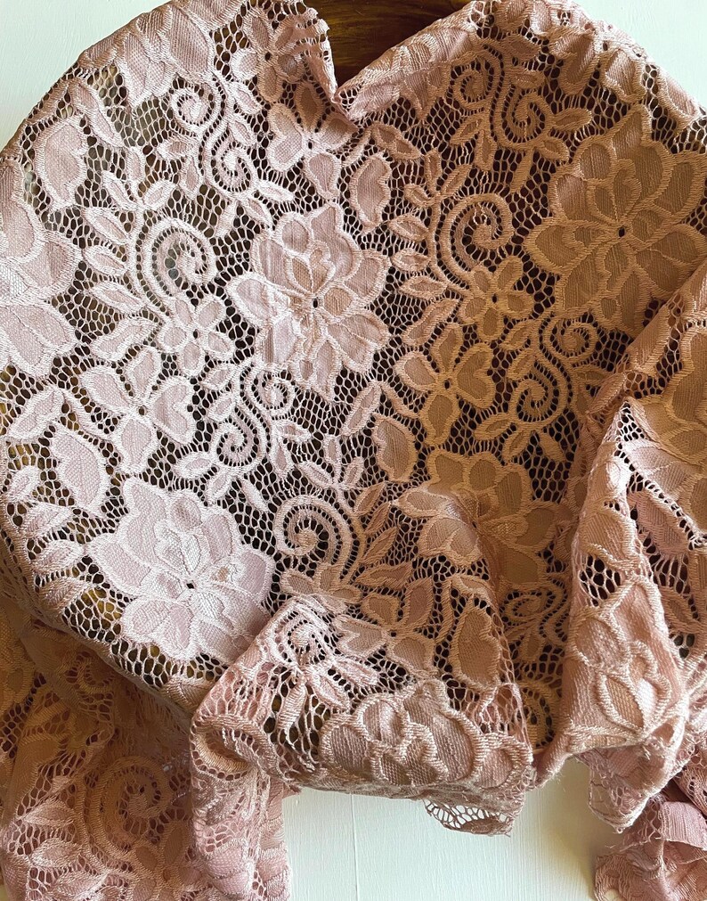 Pink Rustic Lace Newborn Wrap or Layer, Soft Lace Wrap Newborn Photo
