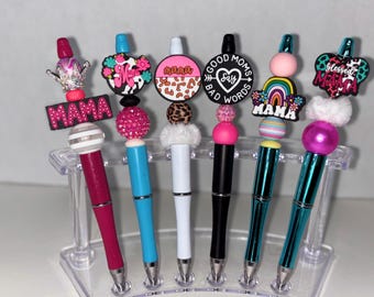 Personalized Beaded Pens, Mama, Mom Club, Fur Mama
