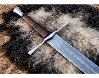 Hand-Forged German Executioner Sword, 17th Century Historical Display Replica