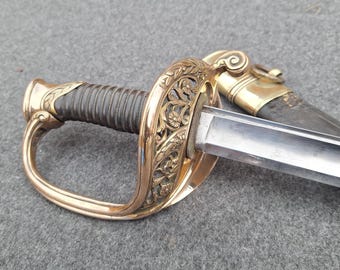 Genuine Antique Sword - French Infantry officer's Saber model 1845, Military Collectible