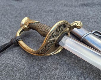 Genuine Antique Sword - French Infantry officer's Saber model 1845