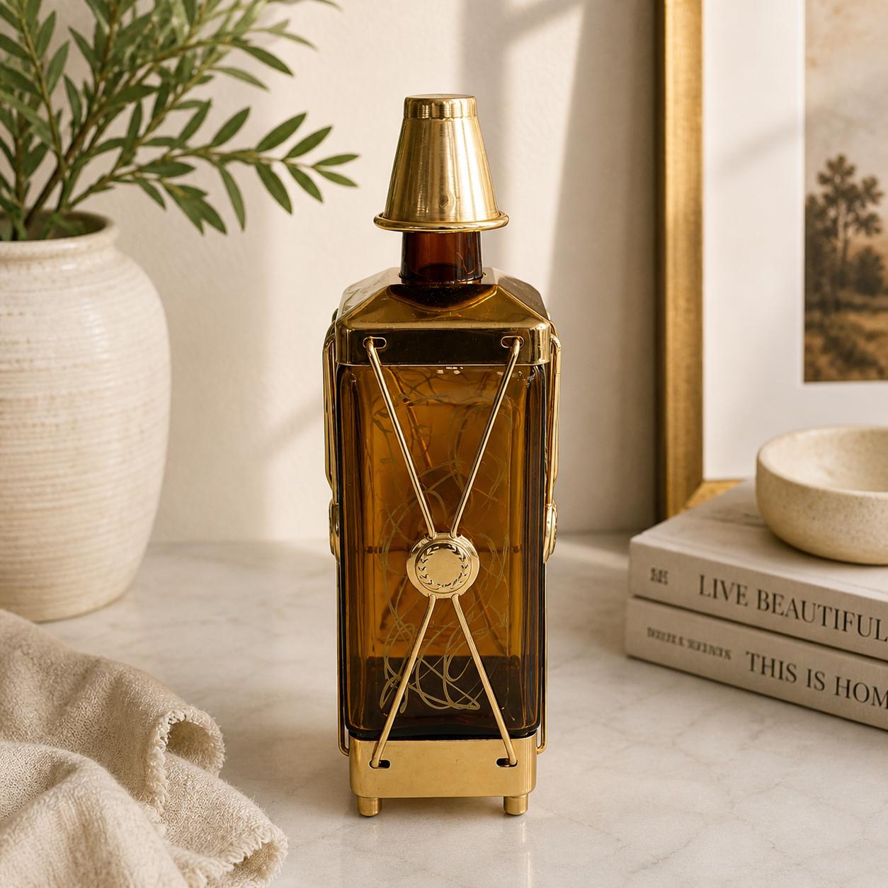 Cocktail Time1950年代ミュージカル・デキャンタ、オルゴール酒瓶 Vintage Liquor Bottle With Music Box - Etsy