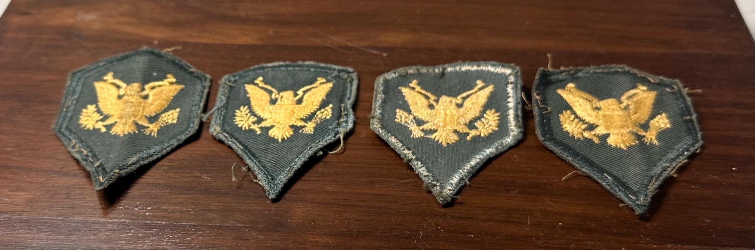 Vintage Vietnam War Era US Army Specialist 4 Rank Patches Set of 4