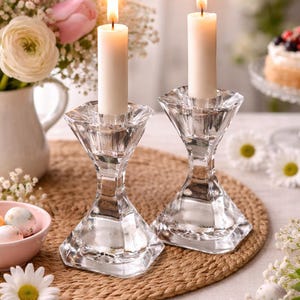 Villeroy and Boch Crystal Candlesticks - Etsy
