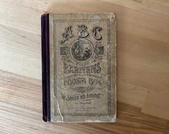 Antique Swedish ABC Book A. Hult – Barnens Första Bok – Augustana Rock Island IL – Lutheran School Primer – Swedish Immigrant Americana