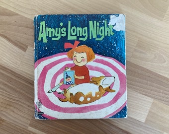 Vintage Children's Book - Amy's Long Night by Nancy Garber Illustrated by Lynn Wheeling (Whitman Tell-A-Tale Book, 1970)