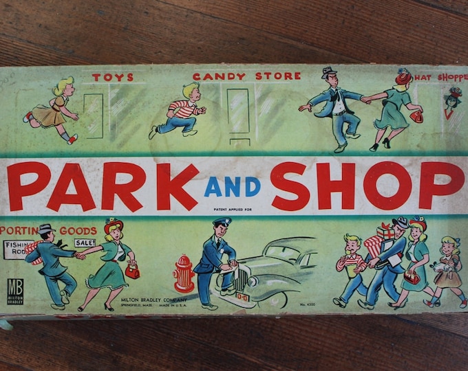 Rare Collectible Vintage Board Game Park and Shop milton Bradley No. 4300 Etsy