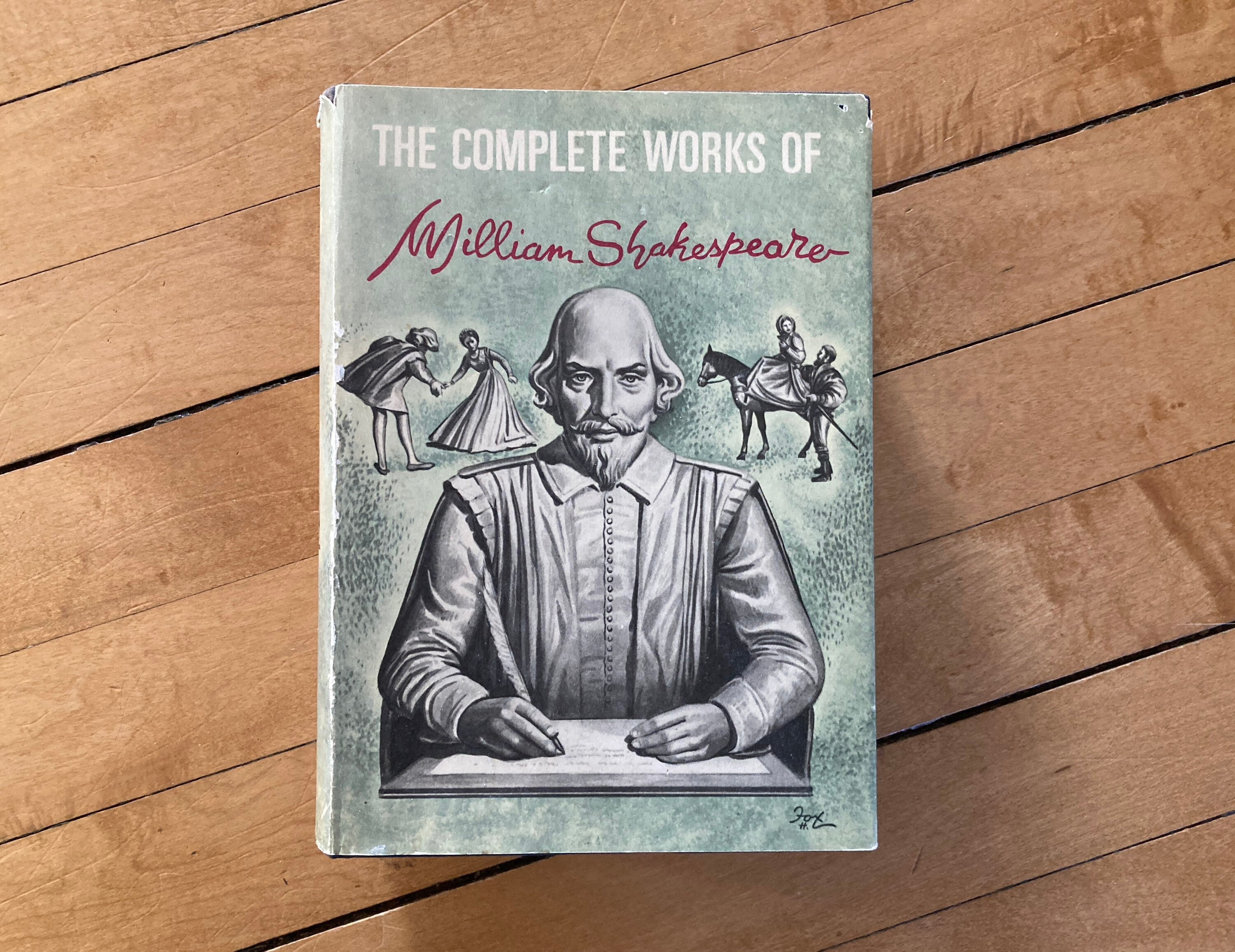 Antique Book-the Complete Works of William Shakespeare (abbey