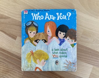 Vintage Children's Book - Who Are you? by Joan and Roger Bradfield Illustrated by Winnie Fitch (Whitman Tell-A-Tale Book, 1966)