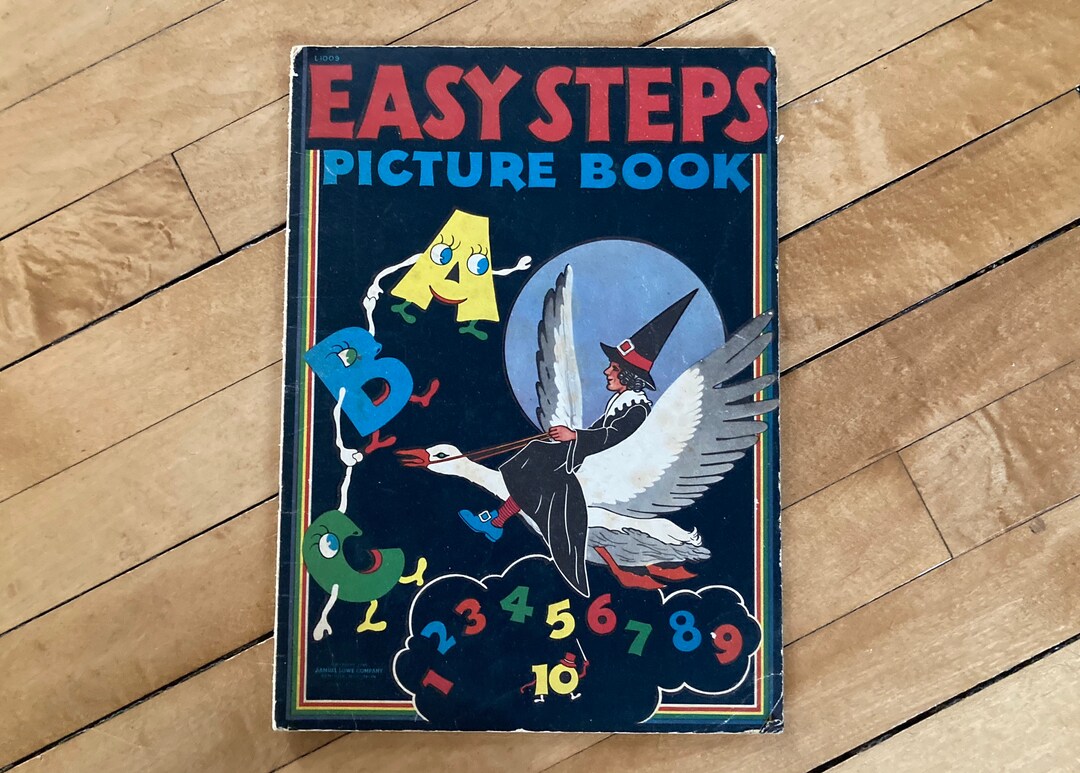 Vintage Children's Book - Easy Steps Picture Book (samuel Lowe Company ...