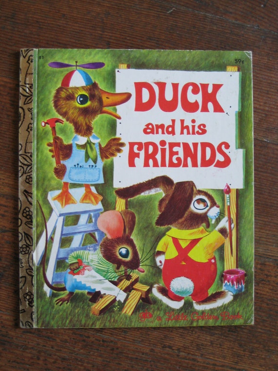 Items similar to Vintage Children's Book - Duck and His Friends (A