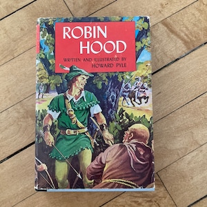 Vintage Children&#39;s Book - The Merry Adventures of Robin Hood Written and Illustrated by Howard Pyle (Junior Deluxe Edition)