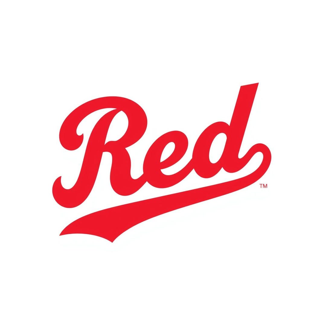 Red Retro Script SVG | Vintage Varsity Typography | Color Text Logo - Etsy