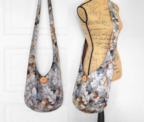 Cotton hobo sling bag sale