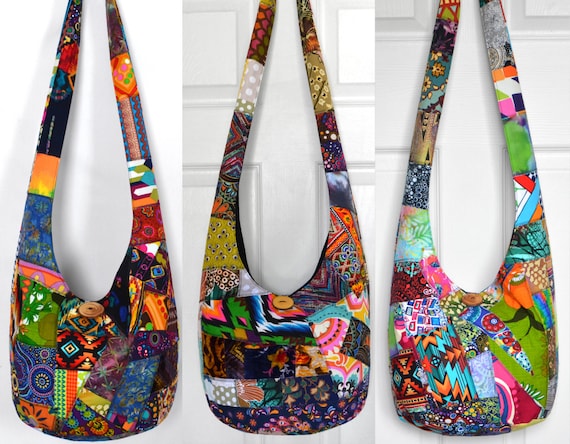 Handmade Patchwork Hobo Bag